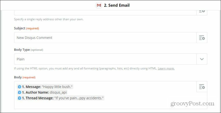 ईमेल को अनुकूलित करें