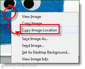 फ़ायरफ़ॉक्स या क्रोम में छवि स्थान की प्रतिलिपि बनाएँ