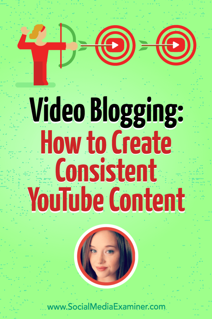 वीडियो ब्लॉगिंग: सोशल मीडिया मार्केटिंग पॉडकास्ट पर एमी श्मितौएर से अंतर्दृष्टि के साथ सुसंगत YouTube सामग्री कैसे बनाएं।