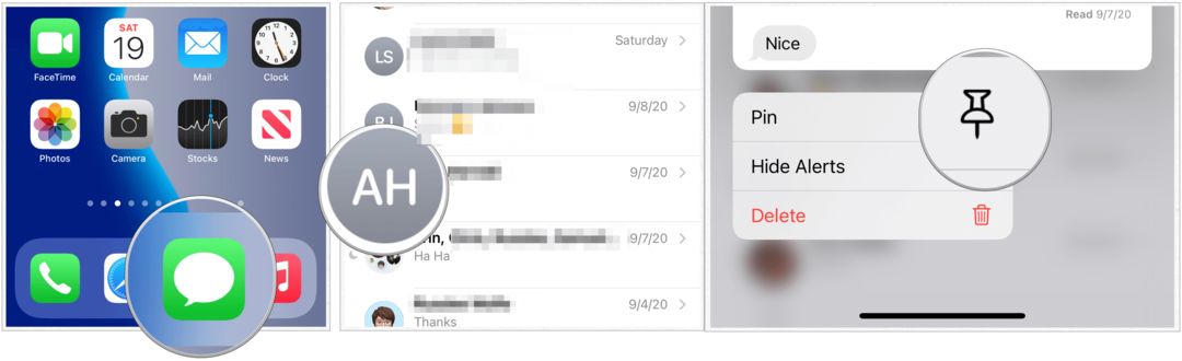 IPhone संदेश iOS 14 में बदल गया है