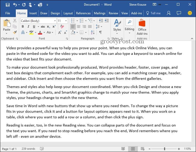 कैसे Microsoft Word 2010 और 2007 में Lorem Ipsum पाठ सम्मिलित करें