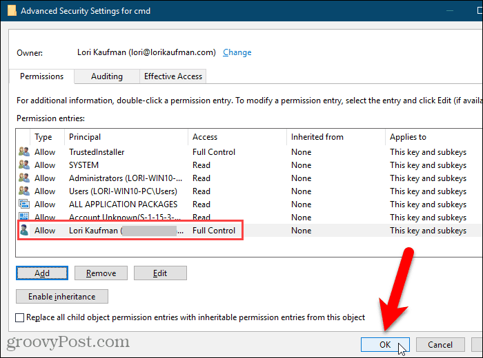 Windows रजिस्ट्री में उन्नत सुरक्षा सेटिंग्स संवाद बॉक्स बंद करें