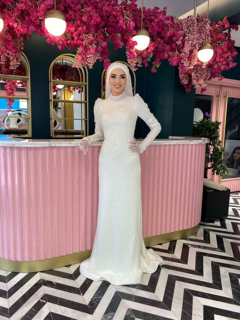2021 हिजाब शादी की पोशाक मॉडल