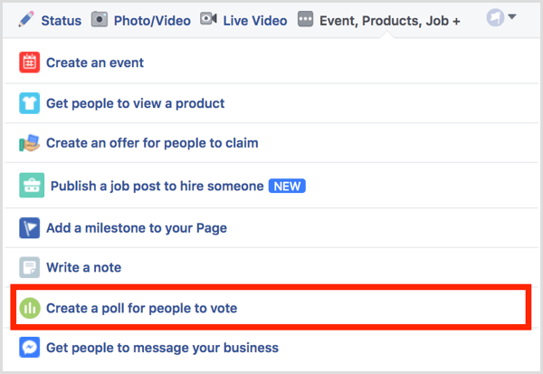 फेसबुक लोगों को वोट देने के लिए एक पोल बनाता है