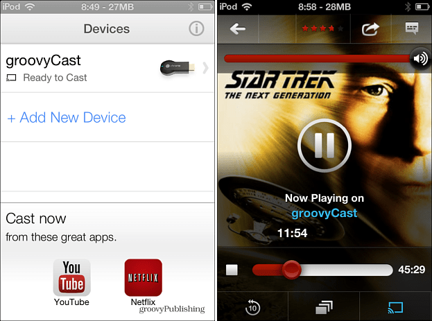 Chromecast iOS ऐप