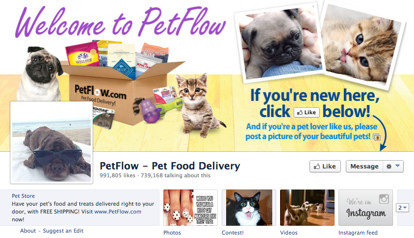 petflow facebook पेज