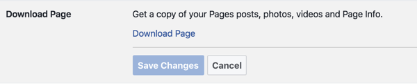 अपने फेसबुक पेज संग्रह का अनुरोध करने के लिए संकेतों का पालन करें।