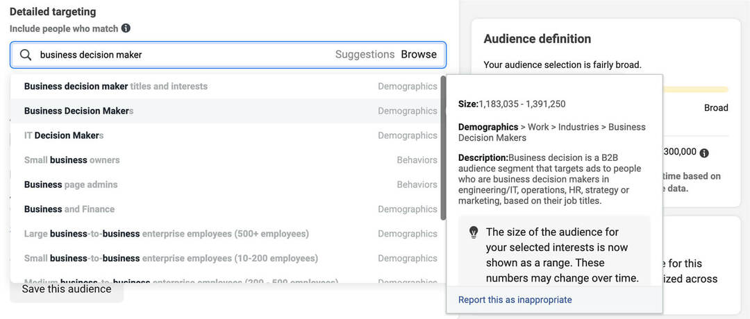 How-to-use-target-b2b-segments-on-facebook-or-instagram-with-ads-manager-create-new-campaigns- Budget-example-6