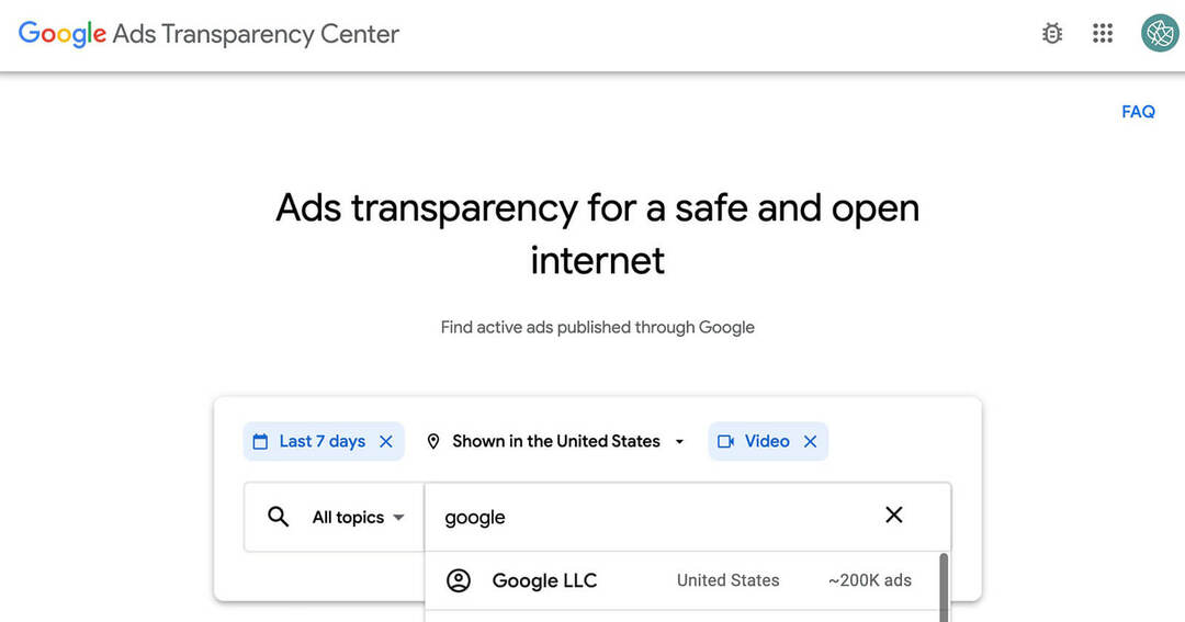 Google विज्ञापन पारदर्शिता केंद्र के साथ अपनी प्रतिस्पर्धा पर शोध कैसे करें: सोशल मीडिया परीक्षक