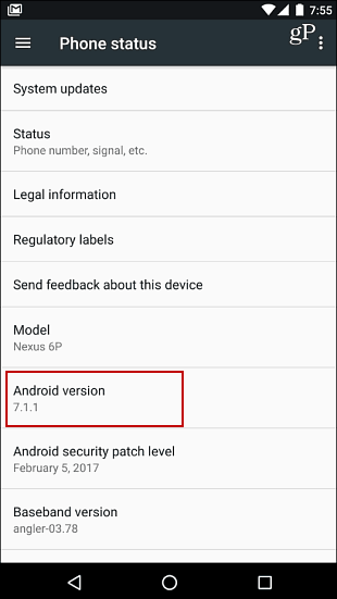 Android संस्करण