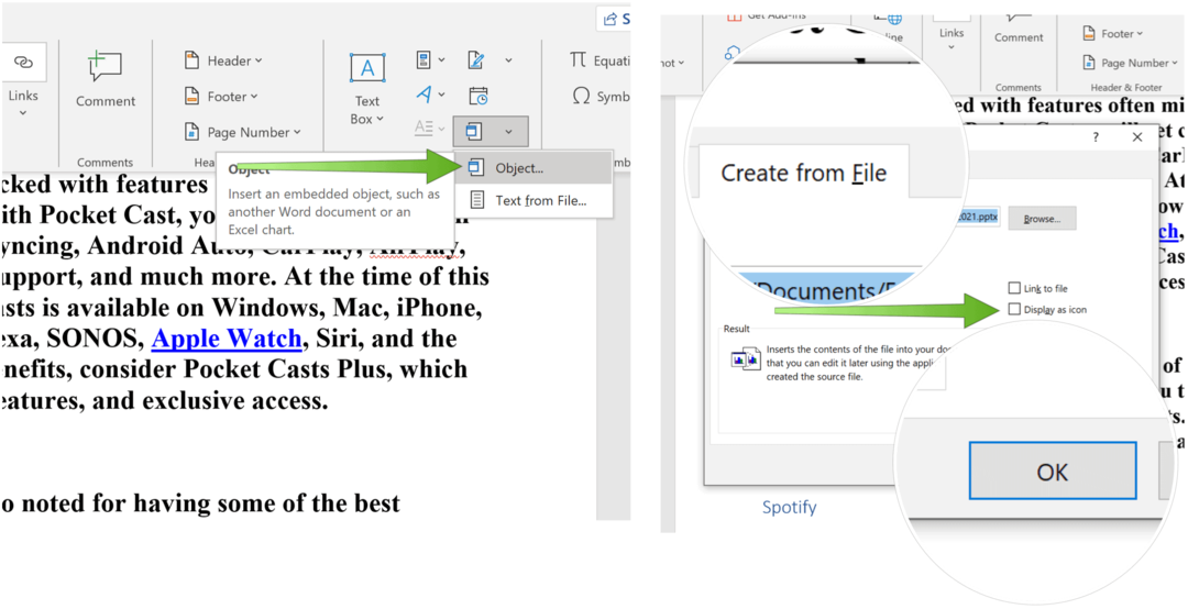 फ़ाइल से PowerPoint स्लाइड पॉवरपॉइंट बनाएँ