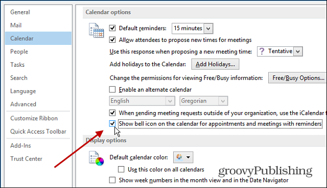 आउटलुक टिप: कैलेंडर में अनुस्मारक बेल वापस लाएं
