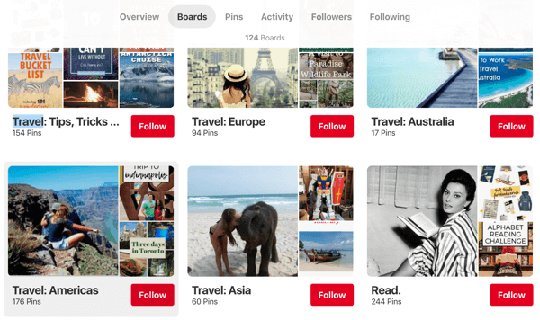 अपने Pinterest तक पहुँचने के तरीके को बेहतर बनाने के टिप्स, उदाहरण 1, अंतहीन आनंद यात्रा सलाह Pinterest द्वारा आयोजित क्षेत्र
