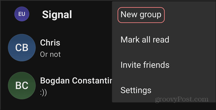 WhatsApp सिग्नल समूहों के लिए नया