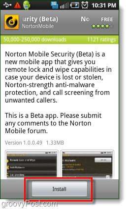 Android पर norton सुरक्षा स्थापित करें