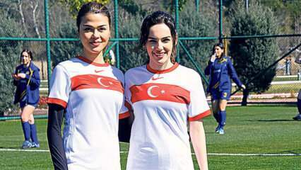 Yağmur Tanrısevsin और Aslıhan Karalar ने महिला राष्ट्रीय फुटबॉल टीम के साथ एक विशेष मैच खेला!