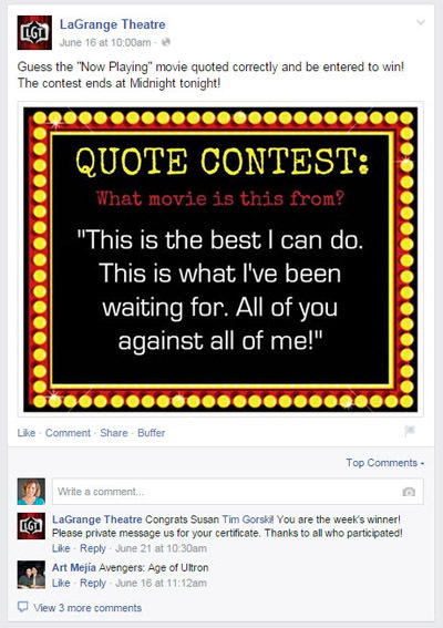 फेसबुक पेज बोली प्रतियोगिता
