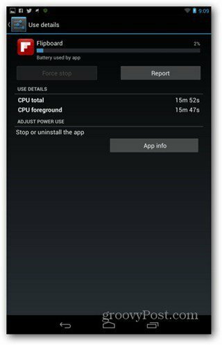 Nexus 7 ऐप की जानकारी