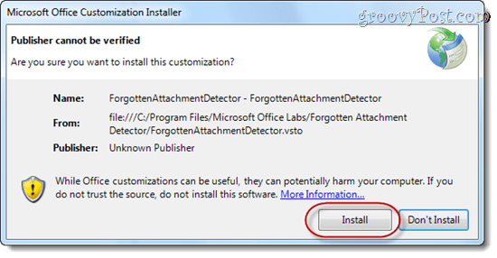Microsoft Outlook में गुम अनुलग्नकों के बारे में भूल गए अटैचमेंट डिटेक्टर चेताते हैं