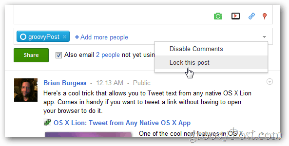 Google+: आपकी पोस्ट पर टिप्पणियाँ अवरोधित करें या ब्लॉक करें