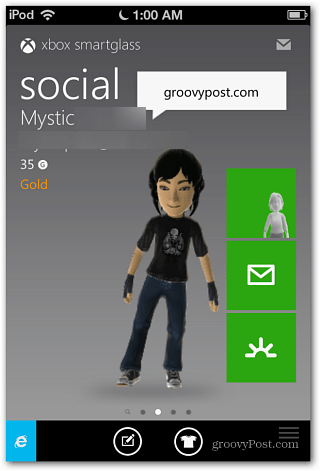 Xbox स्मार्टग्लास सामाजिक