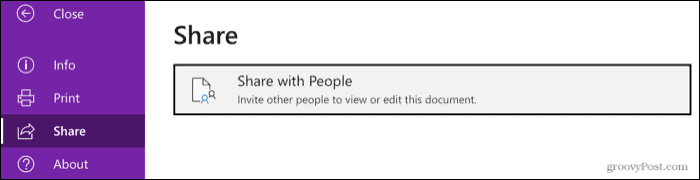 वेब के लिए OneNote में लोगों के साथ साझा करें