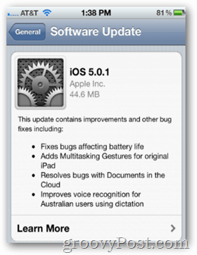 Apple ने मिश्रित प्रतिक्रियाओं के साथ iOS 5.0.1 जारी किया