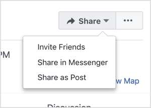 दोस्तों को आमंत्रित करके और मैसेंजर के माध्यम से और एक पोस्ट के रूप में साझा करके अपने फेसबुक कार्यक्रम को बढ़ावा दें।