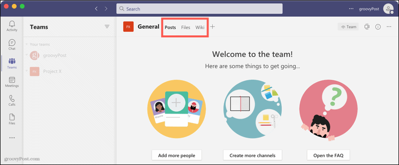 Microsoft Teams में Tabs