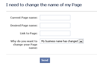 अपने पृष्ठ का नाम बदलें