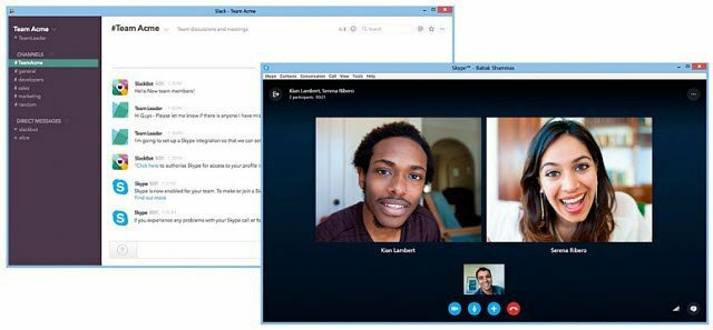 नई एकीकरण पूर्वावलोकन के साथ अपनी स्लैक टीम में अपने स्काइप संपर्क जोड़ें