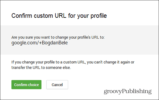 अपनी Google+ प्रोफ़ाइल के लिए एक कस्टम URL कैसे प्राप्त करें
