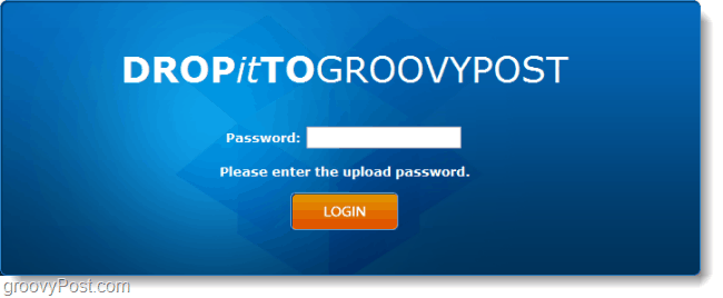 पासवर्ड संरक्षित ड्रॉपबॉक्स url