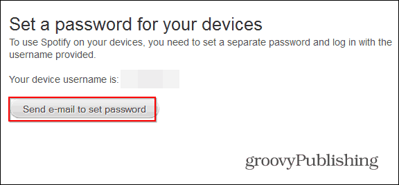Spotify प्रोफाइल एक पासवर्ड भेजें सेट करें