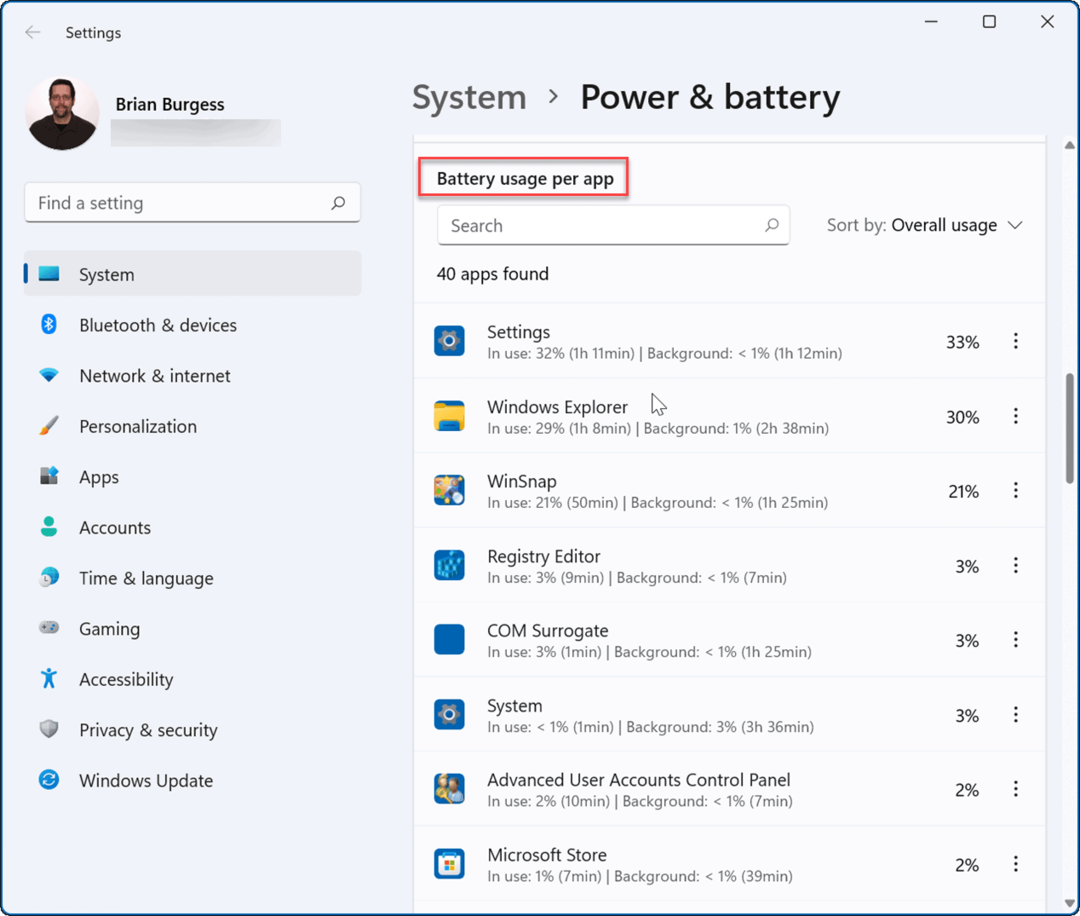 Windows 11 पर शेष बैटरी समय की जाँच करें