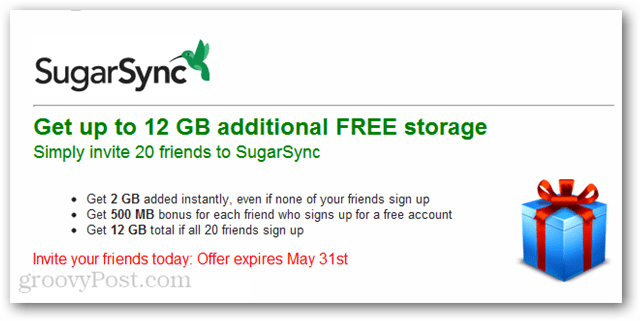 SugarSync: 31 मई तक 12GB तक मुफ्त स्थान प्राप्त करें