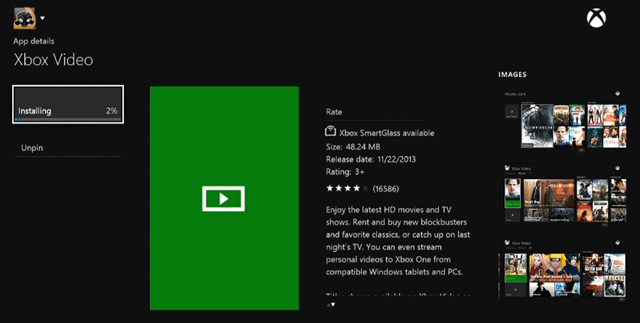 Xbox वीडियो ऐप