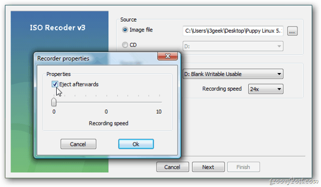 Windows Vista और XP: डिस्क के लिए एक आईएसओ छवि जलाएं