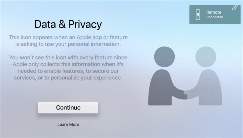  डेटा और गोपनीयता tvOS Apple टीवी