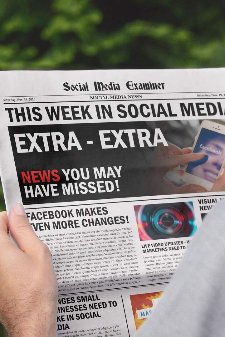 फेसबुक ने ऑर्गेनिक रीच डेटा पर सही रिपोर्ट दी: सोशल मीडिया में इस सप्ताह: सोशल मीडिया परीक्षक