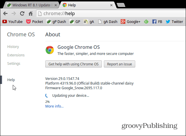 अपने Google Chrome बुक को मैन्युअल रूप से कैसे अपडेट करें