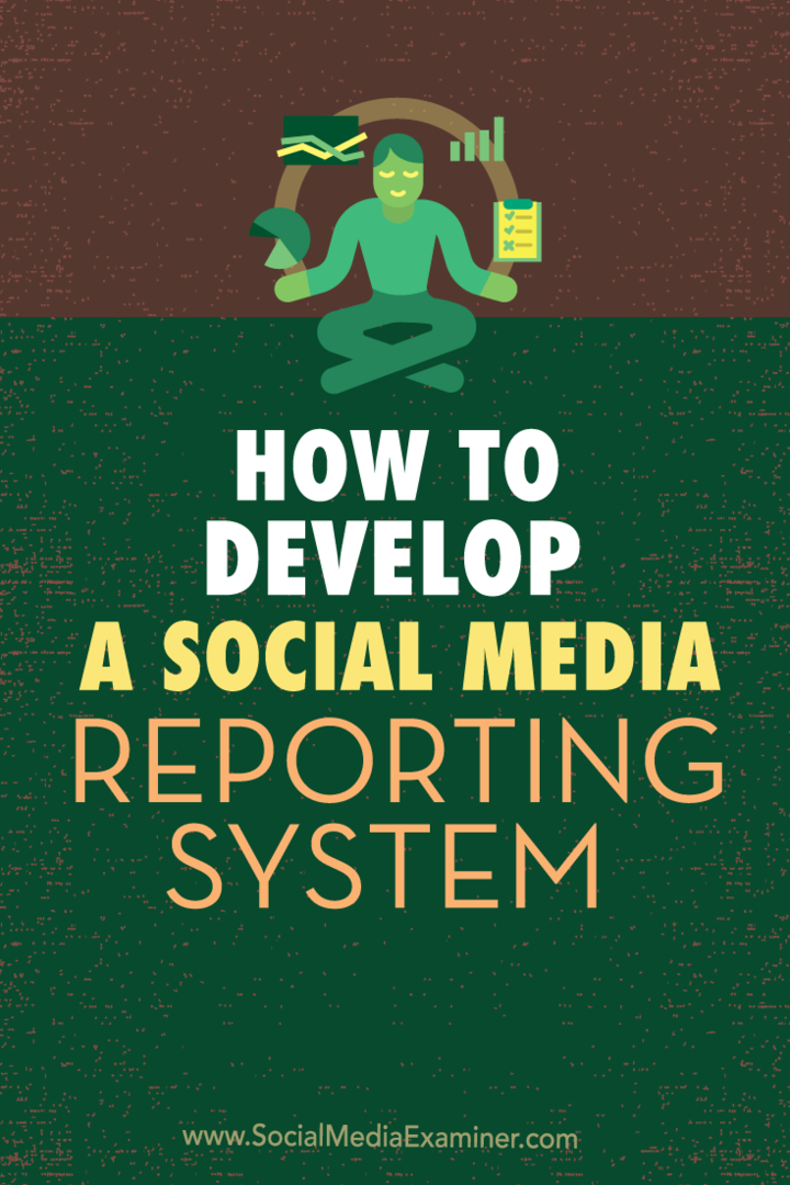 सोशल मीडिया रिपोर्टिंग सिस्टम कैसे विकसित करें: सोशल मीडिया परीक्षक
