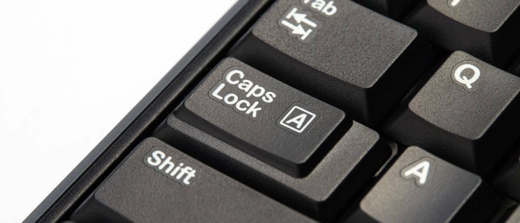 कैप्स कुंजी को डिसेबल कैप्स लॉक में कैसे उपयोग करें