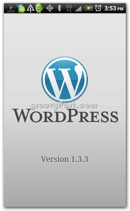 Android संस्करण 1.33 पर वर्डप्रेस