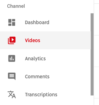 अपने YouTube चैनल को विकसित करने के लिए वीडियो श्रृंखला का उपयोग कैसे करें, विश्लेषणात्मक डेटा देखने के लिए एक विशिष्ट YouTube वीडियो का चयन करने के लिए मेनू विकल्प
