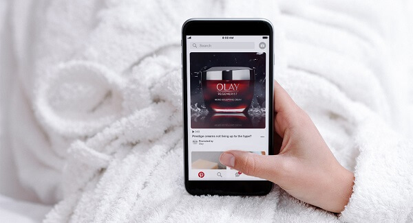 Pinterest सभी ब्रांडों के लिए अधिकतम चौड़ाई पर प्रचारित वीडियो का विस्तार करता है।