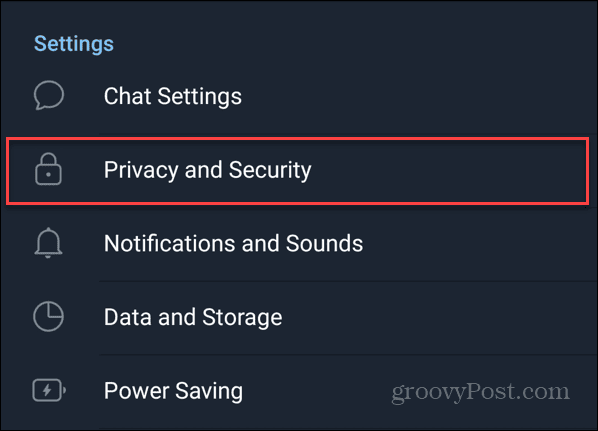 एंड्रॉइड पर टेलीग्राम में गोपनीयता और सुरक्षा सेटिंग्स