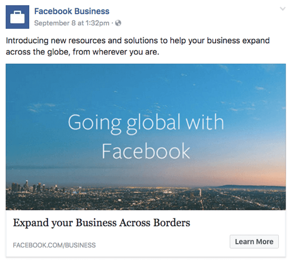 वैश्विक व्यापार के लिए फेसबुक