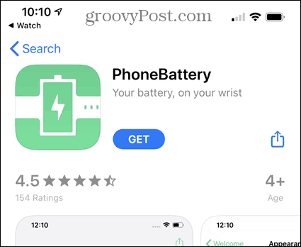App Store से PhoneBattery एप्लिकेशन इंस्टॉल करें