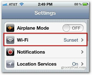 Apple iOS: वाईफाई की पॉपअप सूचनाएं बंद करें
